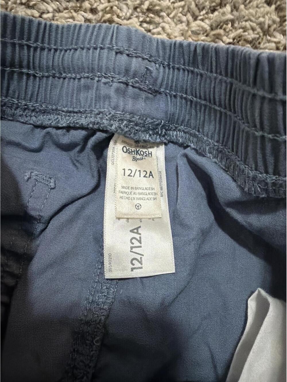 OshKosh B'gosh Boys Twill Pants 12/12A - Picture 2 of 3